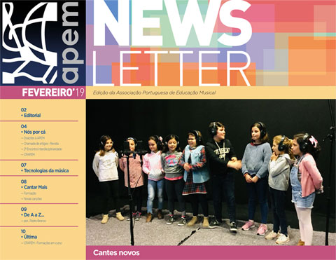 Newsletter de fevereiro da APEM